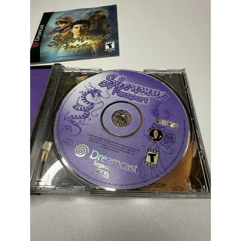 Shenmue Sega Dreamcast Incomplete Missing Disc 1 Manual Included